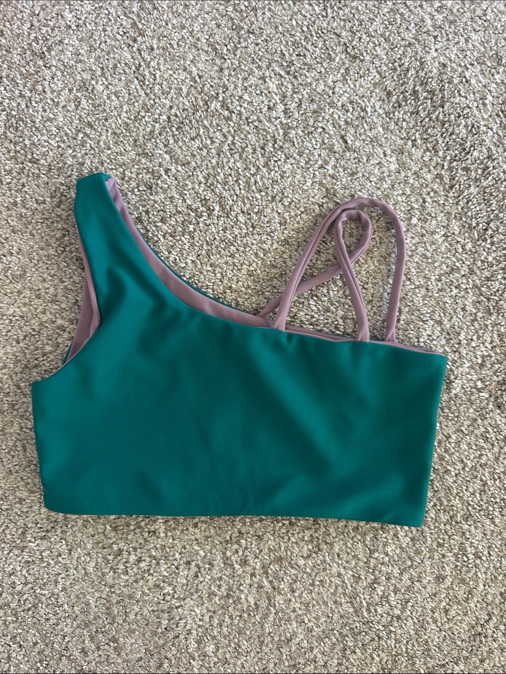 Tiger Friday One-Shoulder Reversible dance Top